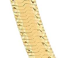 Reversible Herringbone Chain Necklace in 10K Yellow Gold