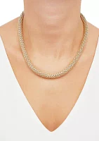 Hollow Popcorn Chain Necklace in 10K Yellow Gold