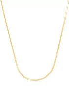 Micro Herringbone Chain in 10K Yellow Gold