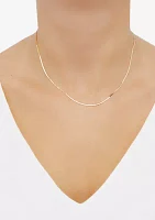 Micro Herringbone Chain in 10K Yellow Gold