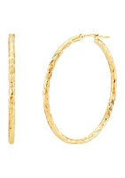 Hoop Earrings in 10K Yellow Gold