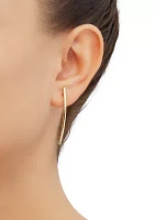 Drop Earrings in 10K Yellow Gold