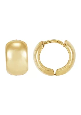 Huggie Hoop Earrings in 10K Yellow Gold