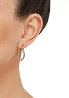 Doorknocker Hoops in 10K Yellow Gold