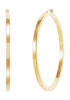 3 mm x 60 mm Hoops in 10K Yellow Gold