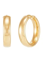 Huggie Hoop Earrings in 10 Yellow Gold