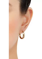 Huggie Hoop Earrings in 10 Yellow Gold