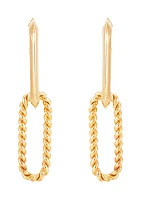 Hollow Fancy Door Knockers Design Earrings in 10K Yellow Gold