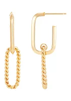 Hollow Fancy Door Knockers Design Earrings in 10K Yellow Gold