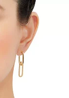 Hollow Fancy Door Knockers Design Earrings in 10K Yellow Gold