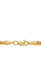 Wheat Chain Necklace in 10k Yellow Gold