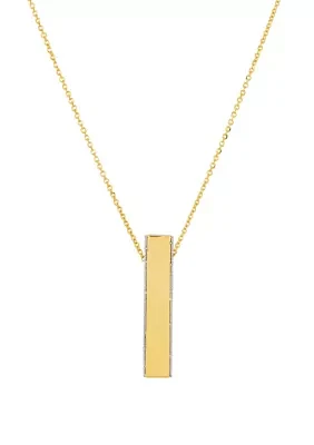 Long Necklace in 10K Yellow Gold