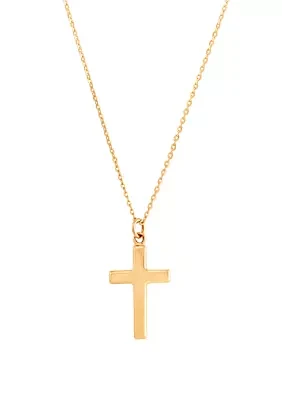 Cross Necklace in 10K Yellow Gold 