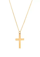 Cross Necklace in 10K Yellow Gold 