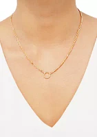 Circle Necklace in 10K Yellow Gold 