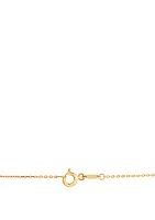 Cross Chain Necklace in 10K Yellow Gold 