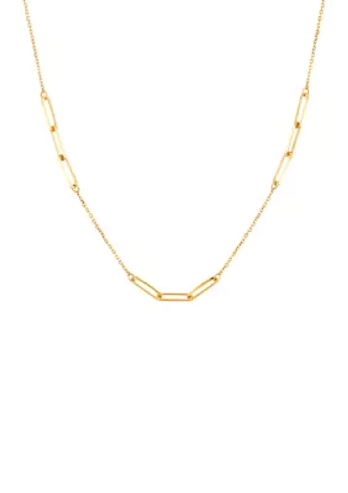 Link Chain Necklace in 10K Yellow Gold 