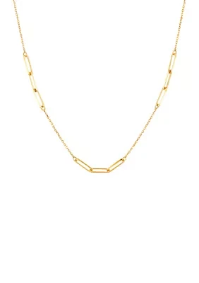 Link Chain Necklace in 10K Yellow Gold 