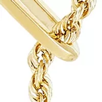 Oval Links Lariat Necklace in 10K Yellow Gold