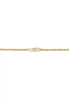 Oval Links Lariat Necklace in 10K Yellow Gold