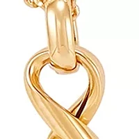 Infinity Station Necklace in 10K Yellow Gold