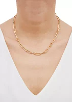 Paperclip Necklace in 10K Yellow Gold