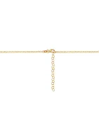 Love Station on Curb Chain in 10K Yellow Gold