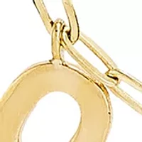 Dangle Love Station Necklace in 10K Yellow Gold