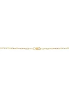 Dangle Love Station Necklace in 10K Yellow Gold