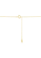 Letter Mrs. Necklace in 10K Yellow Gold