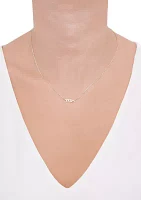 Letter Mrs. Necklace in 10K Yellow Gold