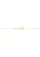 Station On Mom Necklace in 10K Yellow Gold