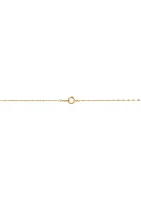 Long 2 Bar Drop Necklace in 10K Yellow Gold