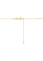 Ball on Chain Necklace in 10K Yellow Gold