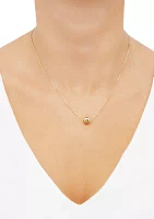 Ball on Chain Necklace in 10K Yellow Gold