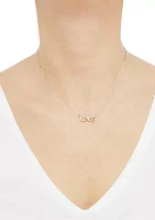 Love Necklace in 10K Yellow Gold