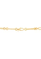 Paperclip Chain Necklace in 10K Yellow Gold