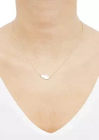 Double Heart Necklace in 10K Yellow Gold