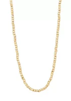 1.5 Millimeter Beads Chain Necklace in 10K Yellow Gold