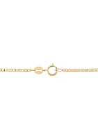 1.5 Millimeter Beads Chain Necklace in 10K Yellow Gold