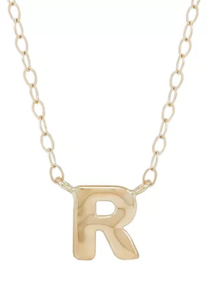 Initials Necklace in 10K Yellow Gold