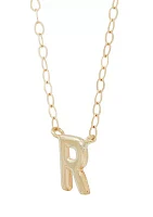 Initials Necklace in 10K Yellow Gold