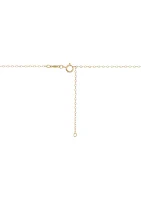 Initials Necklace in 10K Yellow Gold