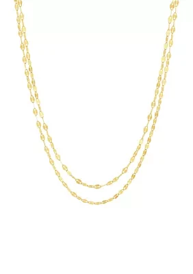 Layered Necklace in 10K Yellow Gold