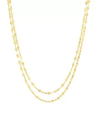 Layered Necklace in 10K Yellow Gold