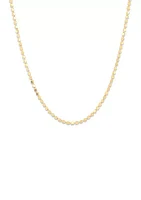 Hollow Beads Links Necklace in 10K Yellow Gold