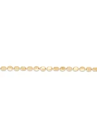 Hollow Beads Links Necklace in 10K Yellow Gold