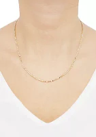 Hollow Beads Links Necklace in 10K Yellow Gold