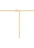 Curve Bar Necklace in 10K Yellow Gold