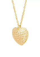 Heart Necklace in 10K Yellow Gold